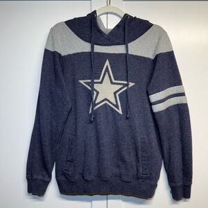 Cowboys Star Hoodie in Navy and Gray
